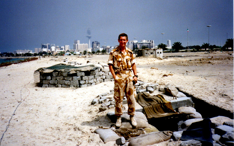 Iraqi defences in Kuwait City 1991